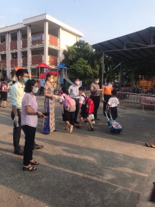 Công tác đón học sinh trở lại sau thời gian nghỉ do covid - 19