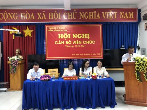 HỘI NGHỊ CÁN BỘ - VIÊN CHỨC NĂM HỌC 2020 - 2021