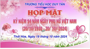 Chào mừng kỉ niệm 94 năm ngày thành lập Hội liên hiệp Phụ nữ Việt Nam