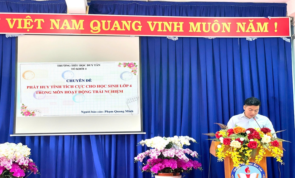 Tổ khối 4 tổ chức chuyên đề tổ