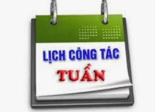 Lịch công tác tuần 28 từ 31/3 - 04/4