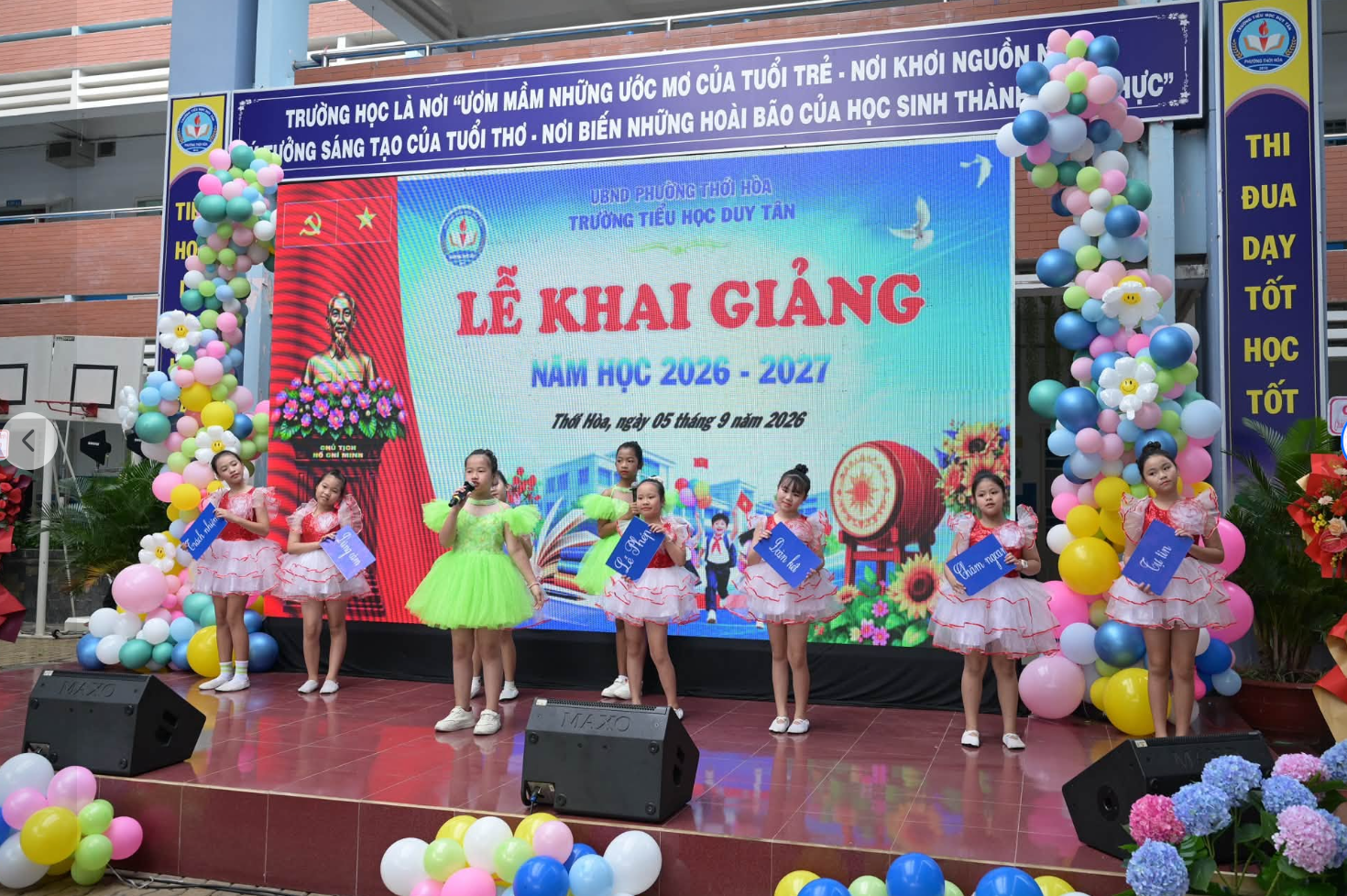 LỄ KHAI GIẢNG NĂM HỌC 2026 – 2027 TẠI TRƯỜNG TIỂU HỌC DUY TÂN