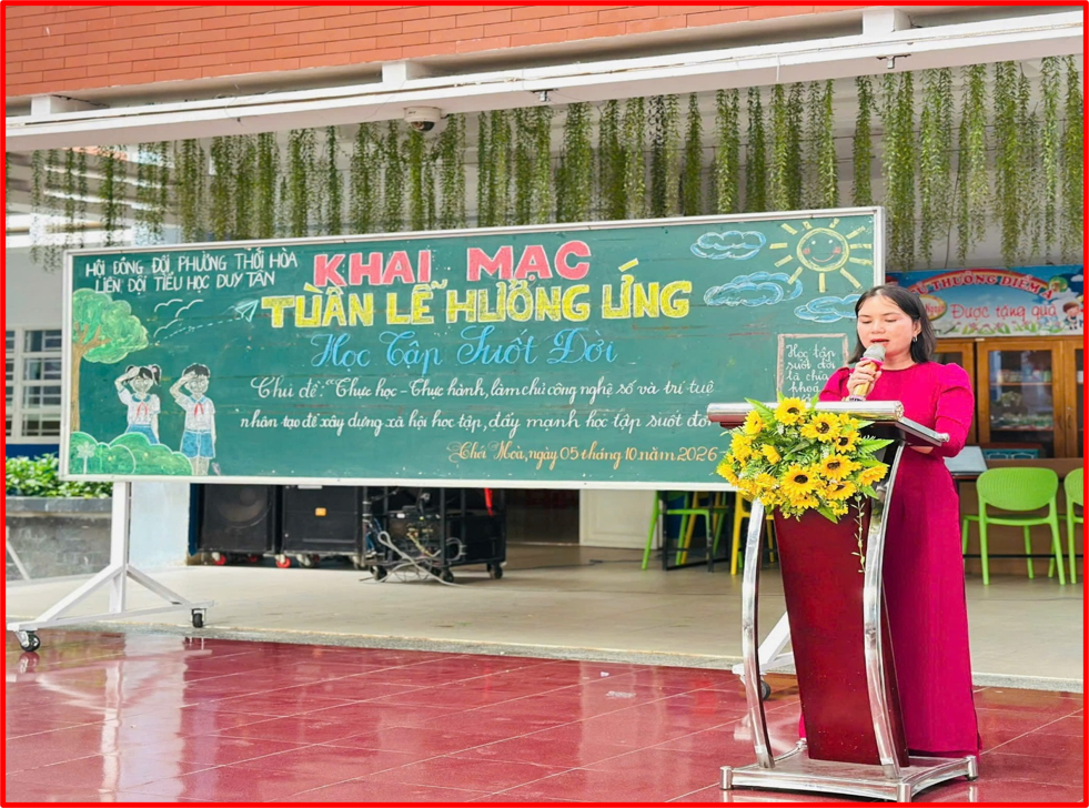 HƯỞNG ỨNG TUẦN LỄ HỌC TẬP SUỐT ĐỜI NĂM 2026 “- KẾT NỐI TRI THỨC - LAN TỎA TƯƠNG LAI”